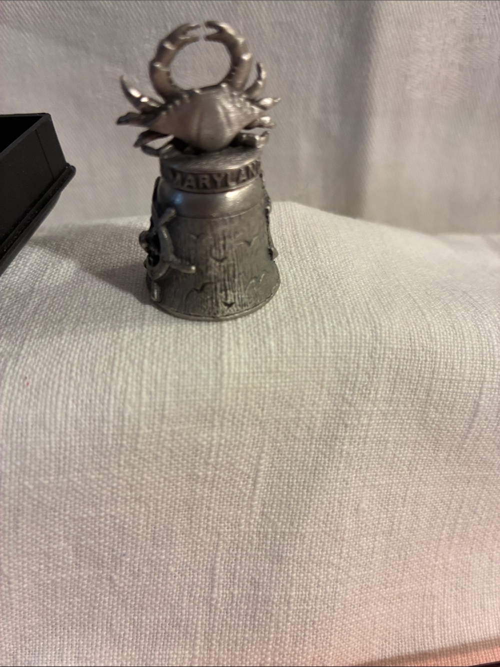 Vintage Pewter Maryland Crab Thimble Collectible Souvenir made in UK - Picture 3 of 10